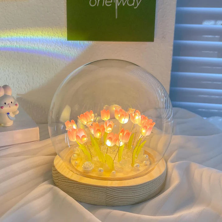 DIY Circle Tulip Lamp